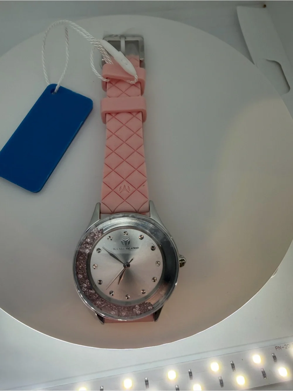 Technomarine Brillantezza Del Mare Pink Crystal Bezel Women's Watch 34mm